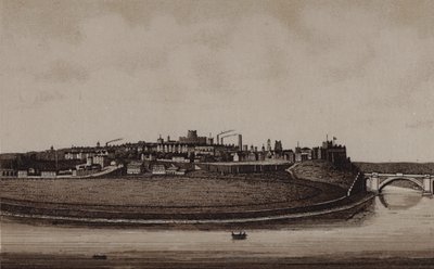 City of Chester, showing Roodee and Grosvenor Bridge by English School